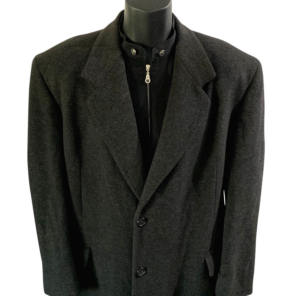 Saks Fifth Avenue Camel Hair Wool Long Overcoat